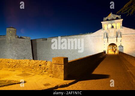 Château de Saint Pierre, connue sous le nom de la Ciudadela, Jaca, Huesca, Aragón, Espagne. Banque D'Images