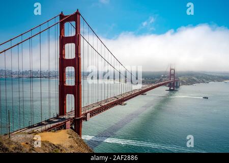 Golden Gate Bridge à San Francisco, Californie, USA Banque D'Images