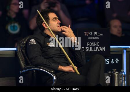 Glasgow, Écosse, Royaume-Uni Scottish Open Snooker Ronnie O'Sullivan v Martin Gould Crédit : Chris McNulty/Alamy Live News Banque D'Images