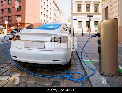 Station de recharge pour voitures électriques à Vienne Autriche Banque D'Images