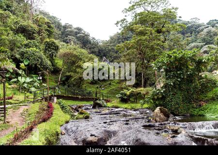 Les paysages naturels de Santa Rosa de Cabal à Risaralda, Colombie. Banque D'Images