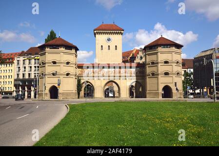 Europa, Deutschland, Bayern, Munich, l'Isartor, Teil der alten Stadtmauer Valentin-Karlstadt Musäum, jetzt, Banque D'Images