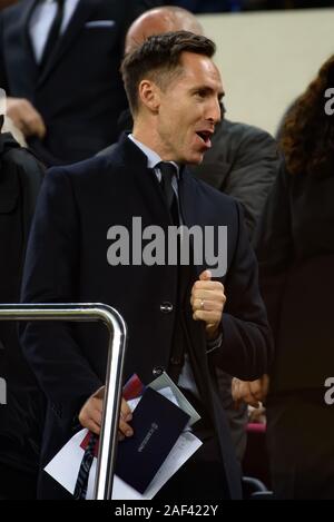 Barcelone - 7 déc : Steve Nash, ancien joueur NBA au match de la Liga entre le FC Barcelone et le RCD Majorque au Camp Nou le 7 décembre 2019 Banque D'Images