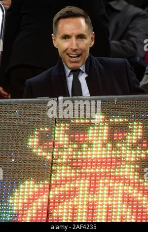 Barcelone - 7 déc : Steve Nash, ancien joueur NBA au match de la Liga entre le FC Barcelone et le RCD Majorque au Camp Nou le 7 décembre 2019 Banque D'Images