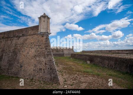 Les monuments de la ville portugaise de Elvas, forteresse de Santa Lucia Banque D'Images