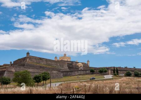 Les monuments de la ville portugaise de Elvas, forteresse de Santa Lucia Banque D'Images