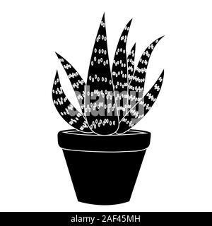 L'aloe vera simple. Illustration vectorielle stock Illustration de Vecteur