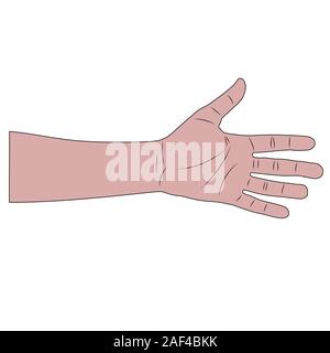 Bracelet blanc mâle isolé. cartoon illustration vectorielle stock Illustration de Vecteur