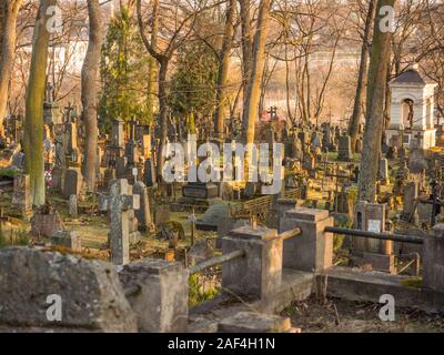 1860, sous le Second Empire, suite, Vilnius, Lituanie - Avril 08, 2018 : cimetière local dans la région de Klaipėda, Europe Banque D'Images