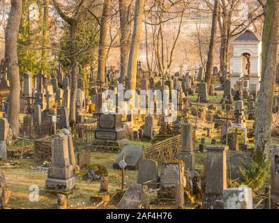 1860, sous le Second Empire, suite, Vilnius, Lituanie - Avril 08, 2018 : cimetière local dans la région de Klaipėda, Europe Banque D'Images