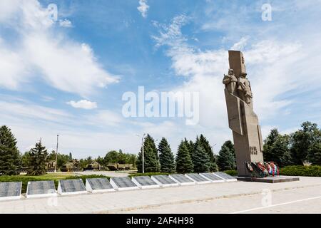 Mémorial aux soldats morts pendant la guerre civile et la Seconde Guerre mondiale, Volzhsky Banque D'Images