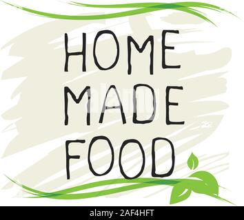 La nourriture faite maison et de l'étiquette produit de haute qualité de badges. Bio produit Bio Eco bio alimentaire saine Pure, bio et naturels sur l'icône du produit. Pour les emblèmes Illustration de Vecteur