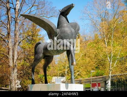 Pegasus statue en Rogaska Slatina en Slovénie Banque D'Images