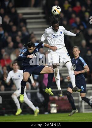 Copenhague, Danemark. Dec 12, 2019. Dame n'"Doye,¿benhavn KÂ FC au cours de l'UEFA Europa League match de foot entre FC Copenhague et MalmÅ dans FF Telia Parken, à Copenhague, Danemark. Credit : Lars Moeller/ZUMA/Alamy Fil Live News Banque D'Images