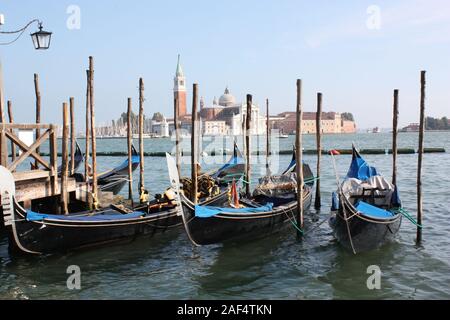 Venise, Italie, Gondols, canaux, Voyage, Vacances, l'été Banque D'Images