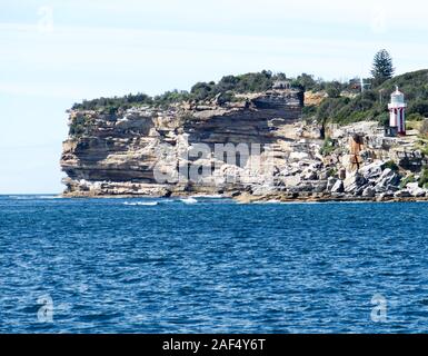 L'historique phare Hornby est près de Watsons Bay dans le parc national du Port de Sydney, Australie Banque D'Images