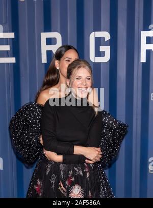 New York, NY, USA - Le 10 décembre 2019 : Mélanie Laurent et Adria Arjona assister à la Netflix 'Underground' 6 Première mondiale à New York le hangar, Manhattan Banque D'Images