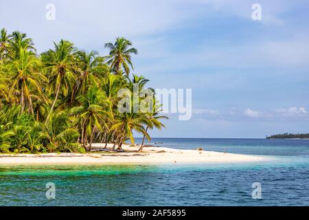 L'île tropicale dans le San Blas, Panama Banque D'Images