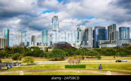 Austin, Texas, le 18 mai 2019. Construction de nouveaux immeubles modernes dans le centre-ville, Austin. Austin est le nombre 1 grande ville la plus forte croissance en nous. Banque D'Images