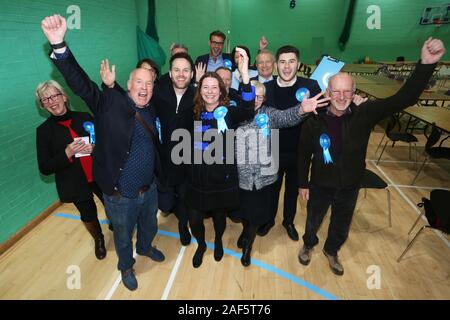 Chichester, UK. 13 Décembre, 2019. Chichester, West Sussex, UK. Élection 2019 - Parti Conservateur Gillian Keegan gagne Chichester avec 35 402 voix et la part du vote de 57,8  %. Photographié par : Sam Stephenson/Alamy Live News Banque D'Images