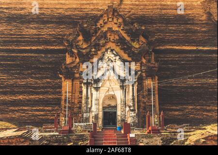 Mingun Pahtodawgyi Mingun pagode, Myanmar, Birmanie Banque D'Images