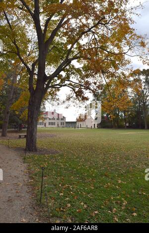 Plantation de George Washington, Mount Vernon. Situé près de la rivière Potomac, Washington a vécu sur le terrain jusqu'à sa mort en 1799. Banque D'Images