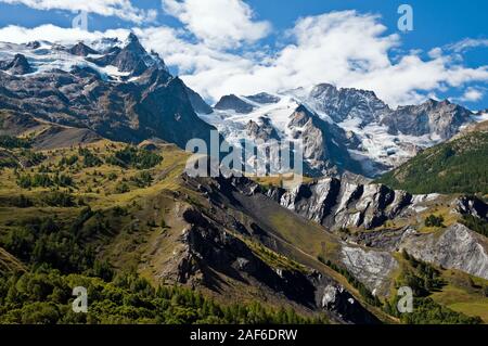 Parc National des Ecrins et la Meije montagne, Hautes-Alpes (05), Région Provence-Alpes-Côte d'Azur, France Banque D'Images