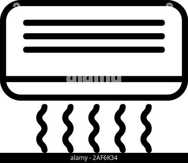 L'icône de climatiseur vecteur. Illustration symbole contour isolé Illustration de Vecteur