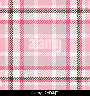 L'ECOSSE Tartan plaid seamless vector pattern. Rétro arrière tissu. Vérifiez Vintage carré couleur texture géométrique pour l'impression textile, du papier d'emballage Illustration de Vecteur