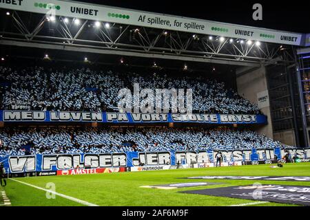 Copenhague, Danemark. Dec 12, 2019. Les amateurs de football du FC Copenhague vu au cours de l'UEFA Europa League entre le FC Copenhague et Malmö FF à Telia Parken de Copenhague. (Photo crédit : Gonzales Photo/Alamy Live News Banque D'Images