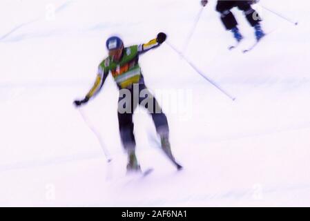 Freestyle ski cross, discipline olympique d'hiver. Torino 2006, XX Jeux Olympiques d'hiver Banque D'Images