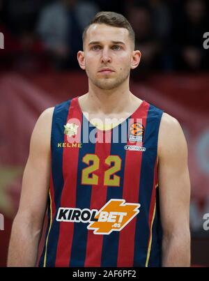 Belgrade, Serbie. Dec 12, 2019. Nik Stauskas Kirolbet Baskonia de Vitoria-Gasteiz. Credit : Nikola Krstic/Alamy Live News Banque D'Images