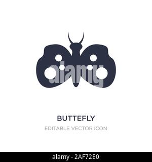 L'icône de buttefly sur fond blanc. Élément simple illustration à partir d'animaux. concept design symbole icône buttefly. Illustration de Vecteur
