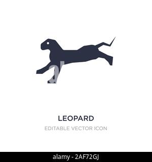 Leopard icône sur fond blanc. Élément simple illustration d'animaux concept. leopard symbole icône du design. Illustration de Vecteur