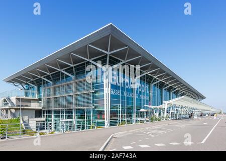 Mulhouse, France - 31 août 2019 : Terminal de l'aéroport de Bâle-Mulhouse (EAP) en France. Dans le monde d'utilisation | Banque D'Images