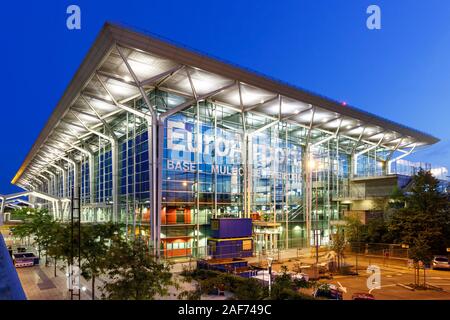 Mulhouse, France - 31 août 2019 : Terminal de l'aéroport de Bâle-Mulhouse (EAP) en France. Dans le monde d'utilisation | Banque D'Images