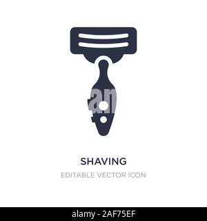 L'icône de rasage sur fond blanc. Élément simple illustration de beauté concept design symbole icône de rasage.. Illustration de Vecteur