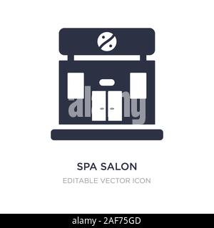 Spa salon icône sur fond blanc. Élément simple illustration des bâtiments concept. spa salon symbole icône du design. Illustration de Vecteur