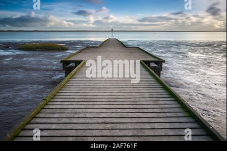 Lytham Lifeboat jetée dans le Lancashire. L'embarcation jetée à Lytham sur la côte du Lancashire, dans le nord de l'Angleterre Banque D'Images