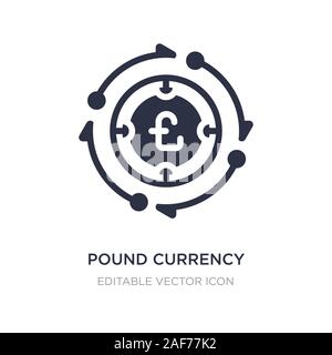 Monnaie Livre icône sur fond blanc. Élément simple illustration à partir de la notion de commerce électronique. monnaie livre symbole icône du design. Illustration de Vecteur