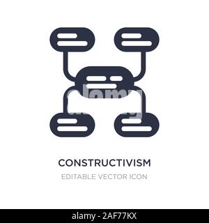 Le constructivisme icône sur fond blanc. Élément simple illustration de concept de communication. le constructivisme symbole icône du design. Illustration de Vecteur