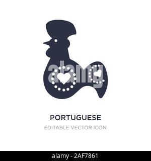 Icône portugais sur fond blanc. Élément simple illustration de cultures. concept design symbole icône portugaise. Illustration de Vecteur