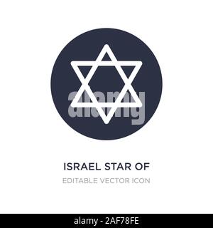 Israël étoile de David icône sur fond blanc. Élément simple illustration de cultures concept. Israël étoile de David Symbole icône du design. Illustration de Vecteur