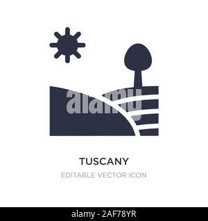Toscane icône sur fond blanc. Élément simple illustration de cultures concept. Toscane symbole icône du design. Illustration de Vecteur