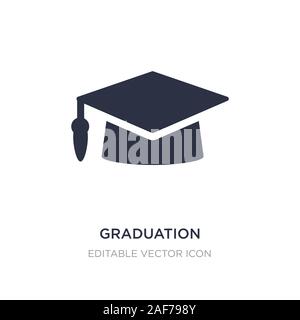 L'obtention du diplôme mortier icône sur fond blanc. Élément simple illustration de concept de l'éducation. L'obtention du diplôme. conception symbole icône mortier Illustration de Vecteur
