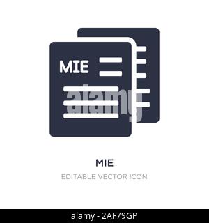 L'icône de mie sur fond blanc. Élément simple illustration de l'enseignement. concept design symbole icône mie. Illustration de Vecteur