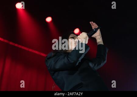 Firenze, Italie. Dec 12, 2019. Au cours d'Elisa Elisa - Diari Aperti Tour 2019, à Firenze, Italie, 12 Décembre 2019 : Crédit Photo Agency indépendante/Alamy Live News Banque D'Images