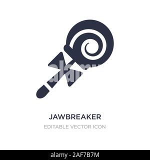 Jawbreaker icône sur fond blanc. Élément simple illustration de Food concept. jawbreaker symbole icône du design. Illustration de Vecteur