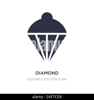 Pierre précieuse diamants icône sur fond blanc. Élément simple illustration de Fashion concept. pierre précieuse diamant symbole de l'icône du design. Illustration de Vecteur