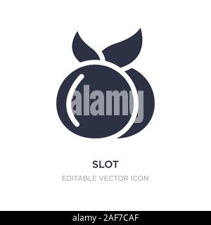 L'icône de l'emplacement sur fond blanc. Élément simple illustration de Food concept. L'emplacement du symbole icône du design. Illustration de Vecteur